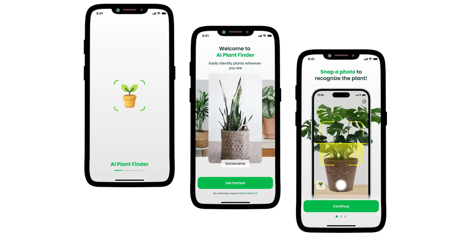 A screen from the Plant Finder app.